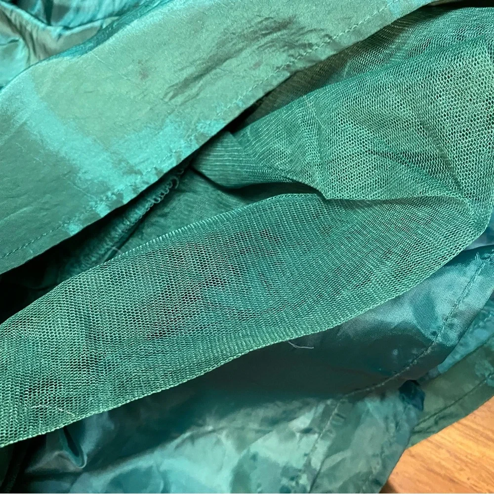 Camilla Green Satin Tiered Dress for Girls Size 3T